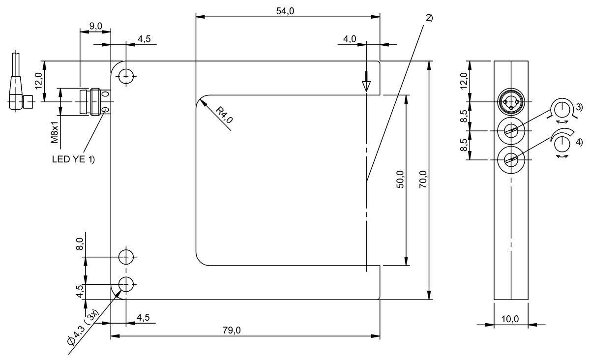 BGL001N - BGL 50A-004-S49 (Çatal ışık bariyerleri ve açılı ışık bariyerleri) - Görsel 2