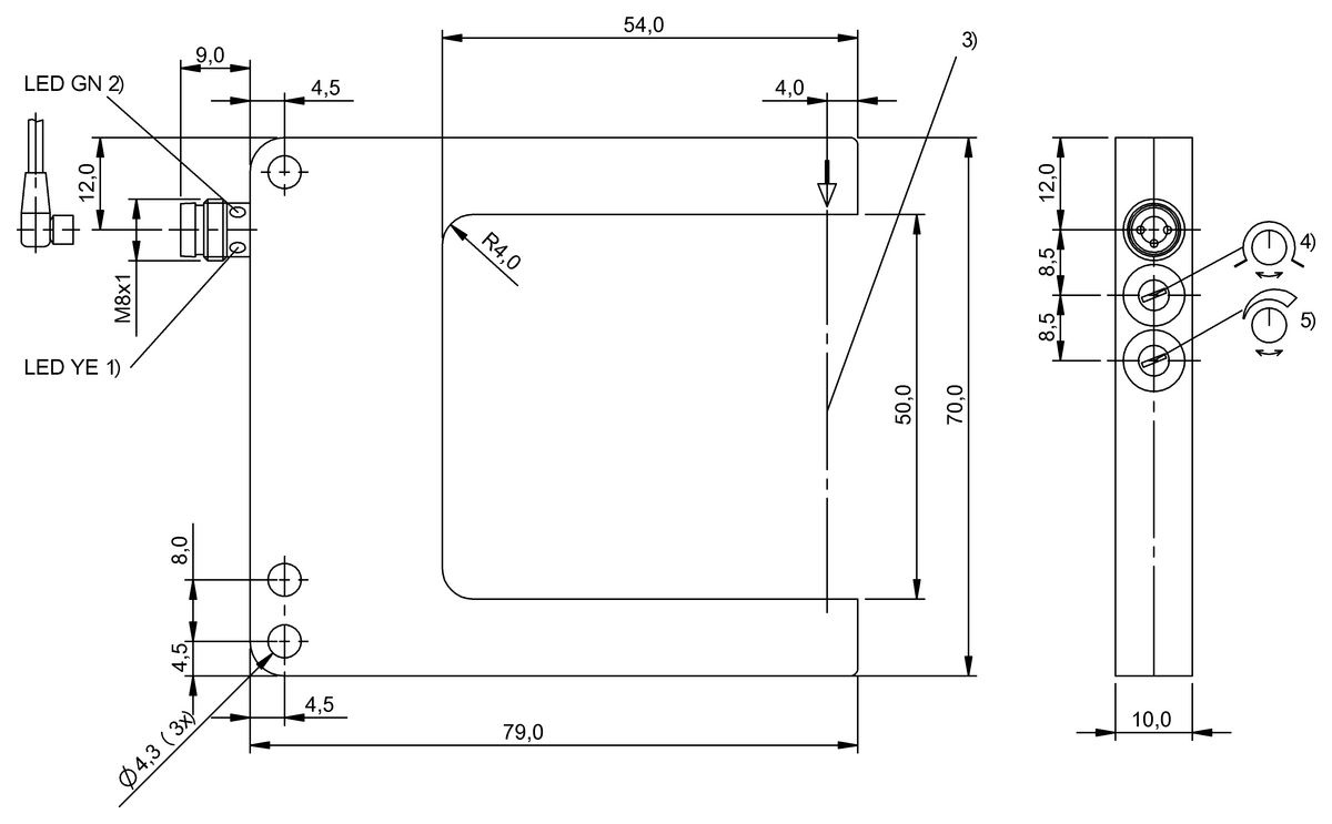 BGL001T - BGL 50A-007-S49 (Çatal ışık bariyerleri ve açılı ışık bariyerleri) - Görsel 2