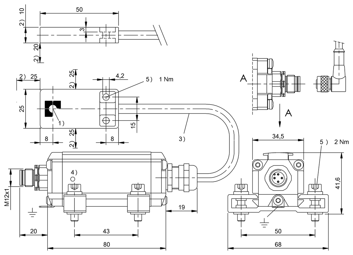 BIS00M1 - BIS M-402-045-004-07-S4 (RFID HF okuyucu (13.56 MHz)) - Görsel 2