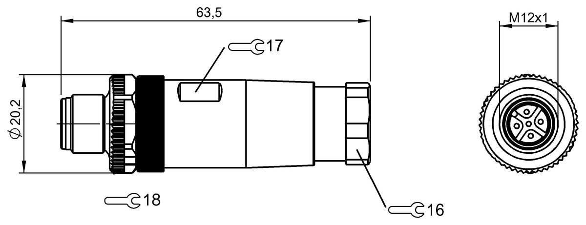 BCC06EY - BCC M435-0000-2A-000-51X575-000 (Kablo montaj konnektörleri) - Görsel 2