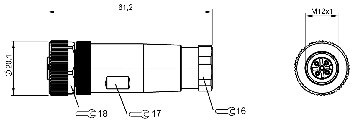 BCC06F6 - BCC M435-0000-1A-000-51X475-000 (Kablo montaj konnektörleri) - Görsel 2
