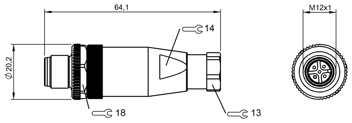 BCC06YA - BCC M435-0000-2A-000-41X575-000 (Kablo montaj konnektörleri) - Görsel 2