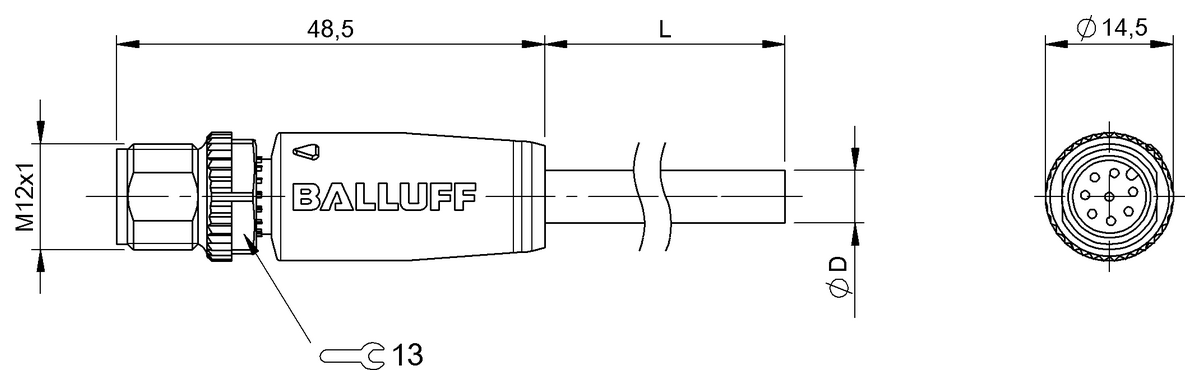 BCC06JU - BCC M418-0000-2A-044-PX0825-050 (Tek uçlu kablo setleri) - Görsel 2