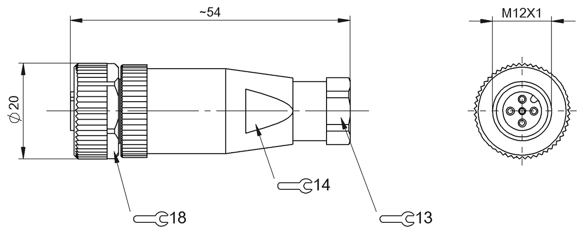 BCC0HR3 - BCC M435-0000-1A-004-41X475-000 (Kablo montaj konnektörleri) - Görsel 2
