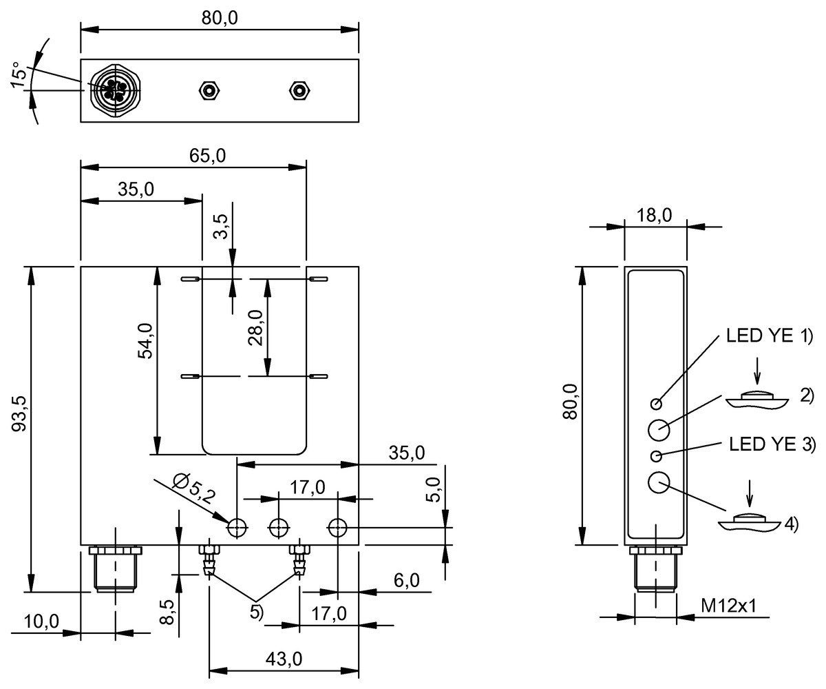 BGL0030 - BGL 30C-002-S4 (Çatal ışık bariyerleri ve açılı ışık bariyerleri) - Görsel 2