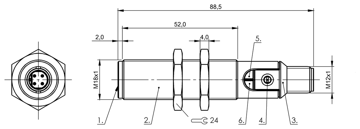 BCS00T3 - BCS M18BBI3-POC80D-S04K-010 (Nesne algılama için kapasitif yakınlık anahtarları) - Görsel 2