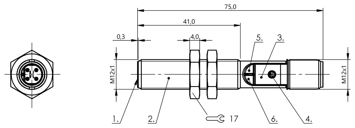 BCS00P3 - BCS M12B4G2-NOC40D-S04K (Nesne algılama için kapasitif yakınlık anahtarları) - Görsel 2