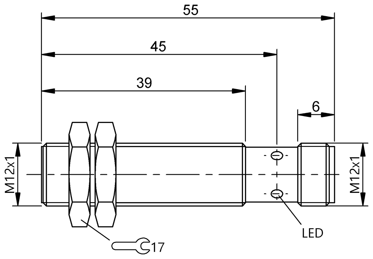 BES0452 - BES M12MG-PSC40A-S04G-W12 (Endüktif Faktör 1 sensörler) - Görsel 2