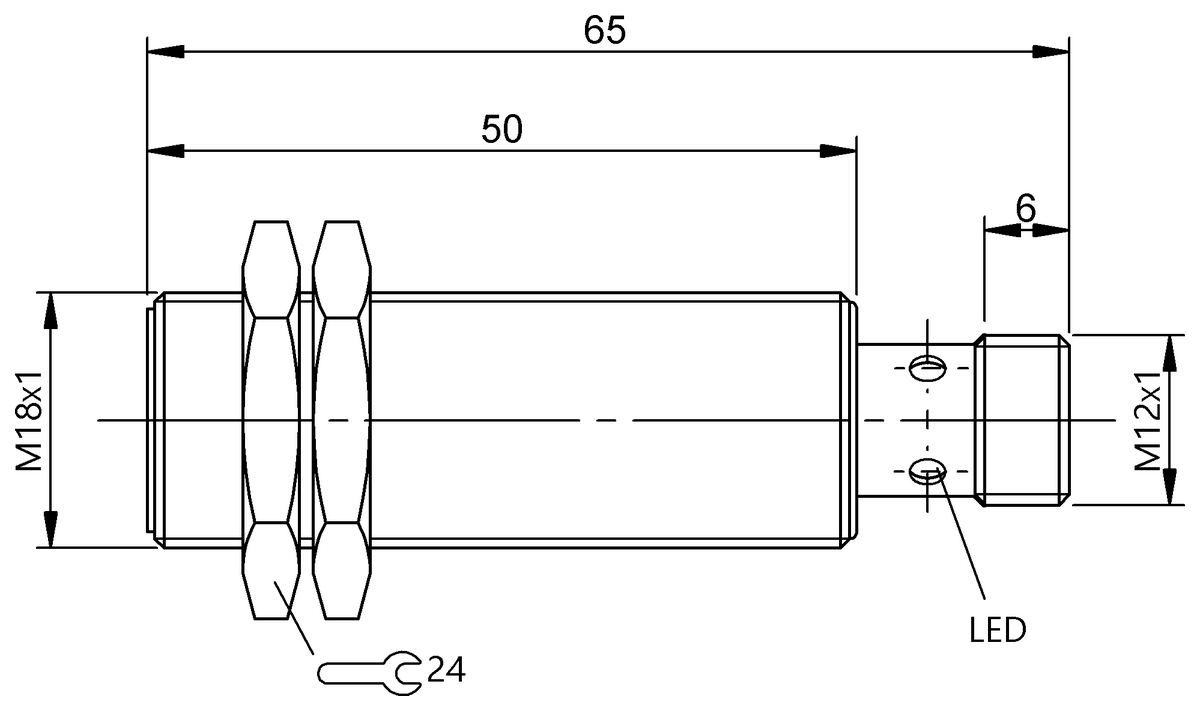 BES0453 - BES M18MI-PSC80A-S04G-W12 (Endüktif Faktör 1 sensörler) - Görsel 2