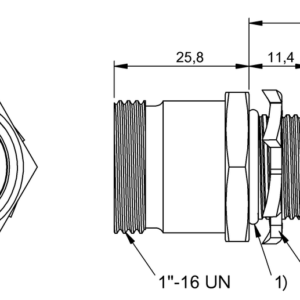 BCC08K3 - BCC A456-0000-D0-RN016-020 (Flanş konnektörleri)