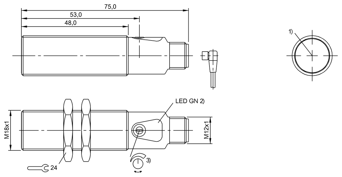 BOS01HN - BOS 18M-XT-IS20-S4 (Karşılıklı tip sensörler) - Görsel 2