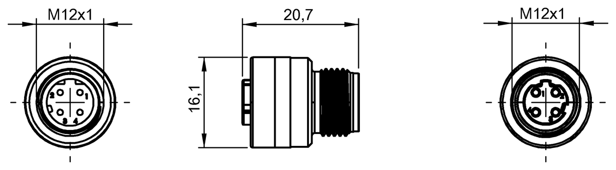 BCC08KW - BCC M414-M414-3D-RA018-000 (Adaptörler) - Görsel 2