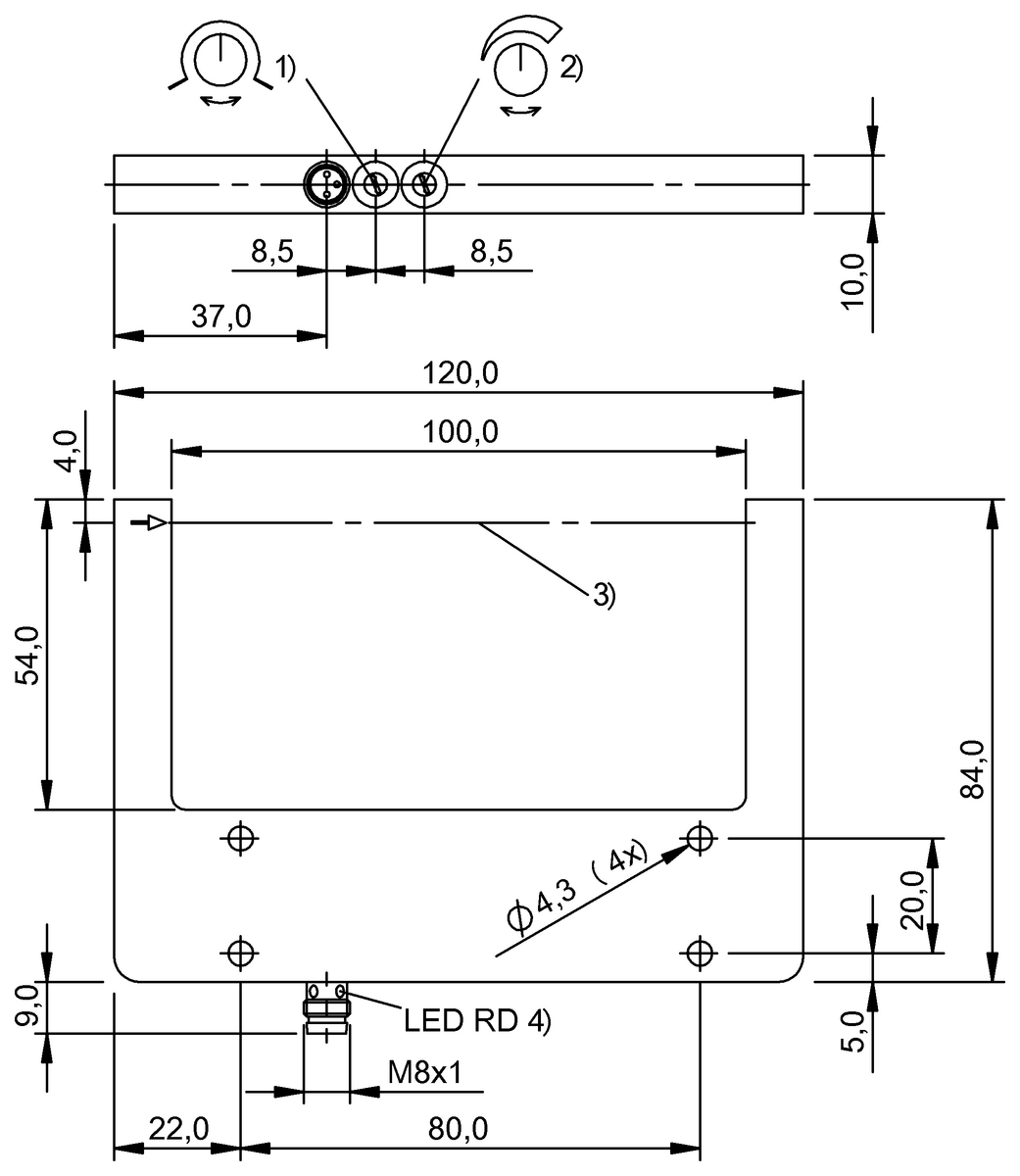 BGL002C - BGL 100A-001-S49 (Çatal ışık bariyerleri ve açılı ışık bariyerleri) - Görsel 2