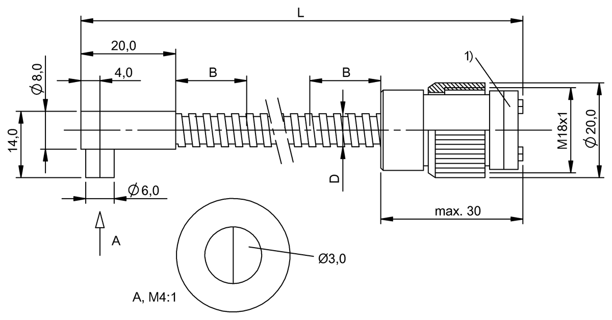 BFO0036 - BFO 18A-XAE-MZG-30-3 (Fiber optik sensörler) - Görsel 2