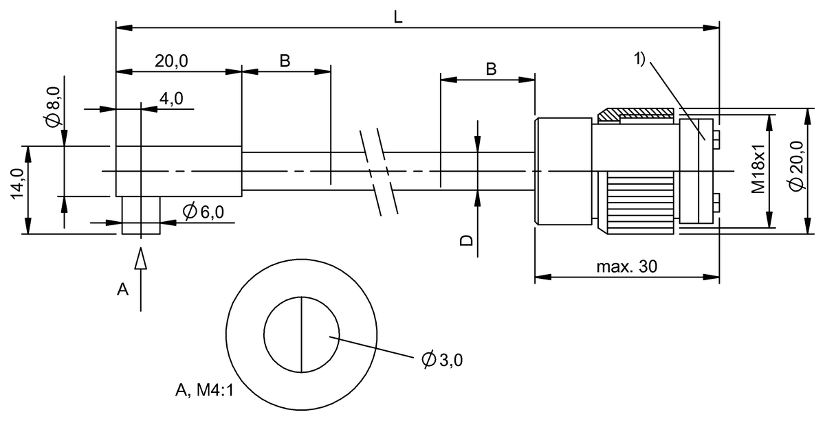 BFO003C - BFO 18A-XAE-UZG-30-0,5 (Fiber optik sensörler) - Görsel 2