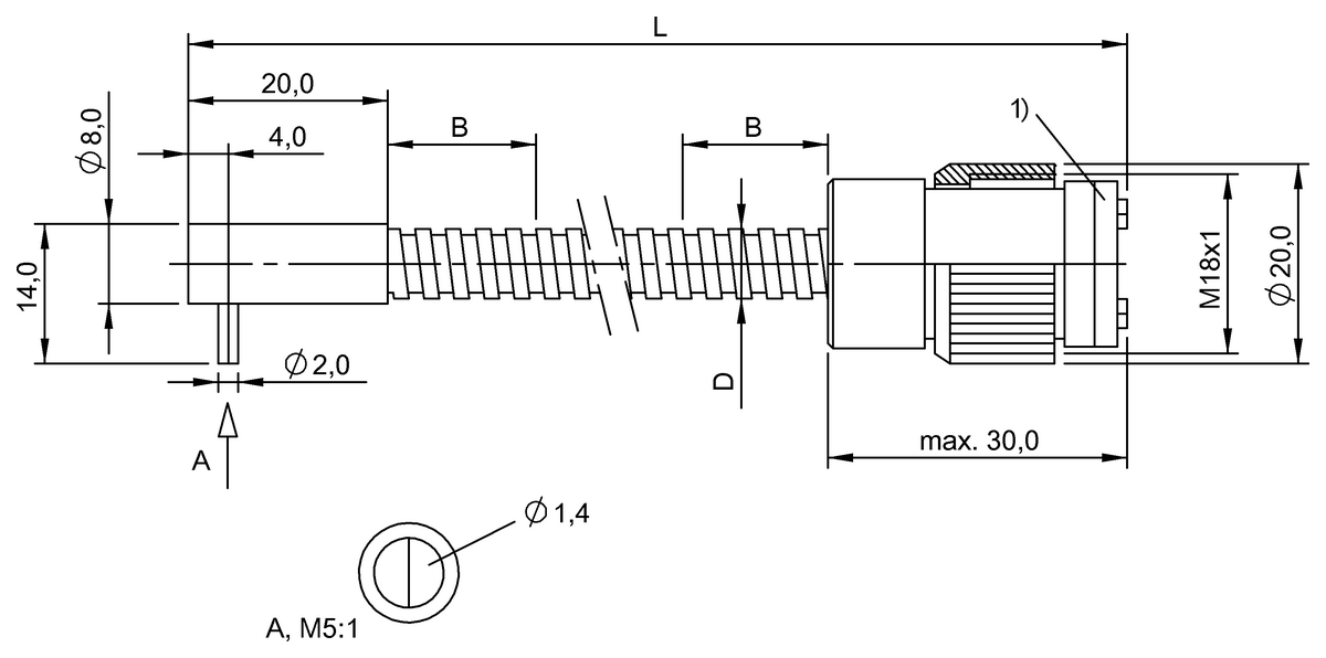 BFO003H - BFO 18A-XAF-MZG-15-0,5 (Fiber optik sensörler) - Görsel 2