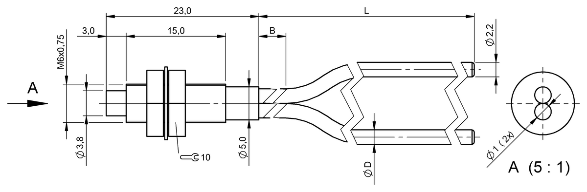 BFO0065 - BFO D22-XAT-LB-EAK-20-02 (Fiber optik sensörler) - Görsel 2