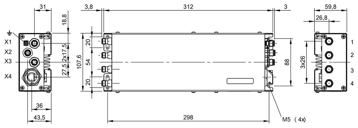 BIS00NA - BIS U-6027-054-104-06-ST27 (RFID UHF değerlendirme birimleri (860...930 MHz)) - Görsel 2