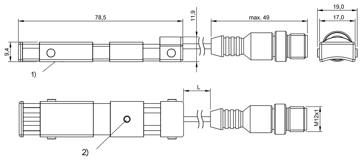 BES0429 - BES Z06K-PSC16F-BP00,1-GS04 (Endüktif halka sensörler ve tüp sensörler) - Görsel 2