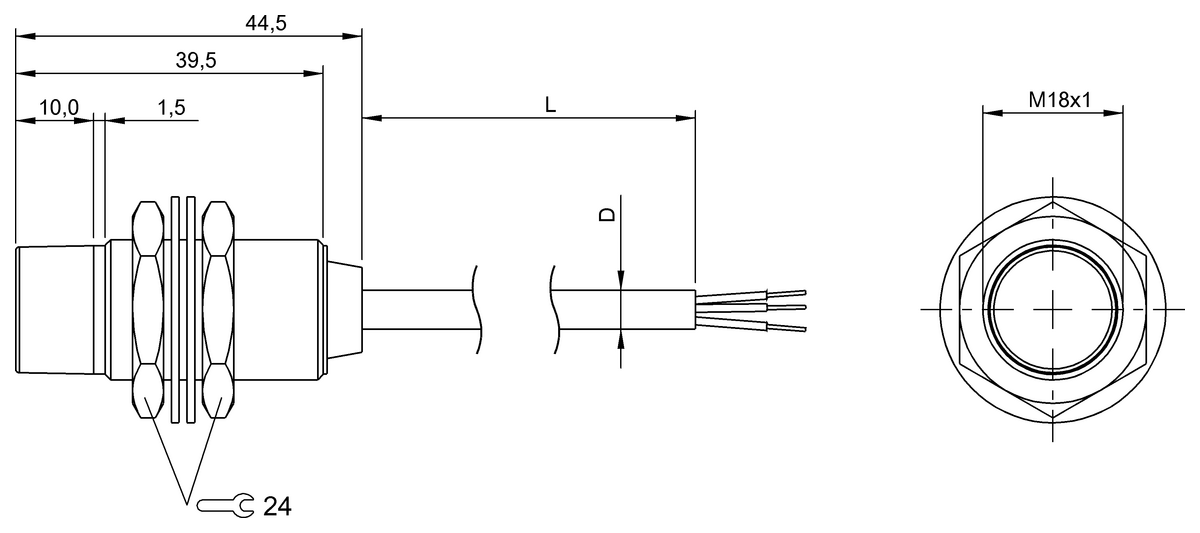 BIC005P - BIC 2I0-N2A02-M18TI-BPX03-050 (Sinyal aktarımı için endüktif bağlayıcılar) - Görsel 2
