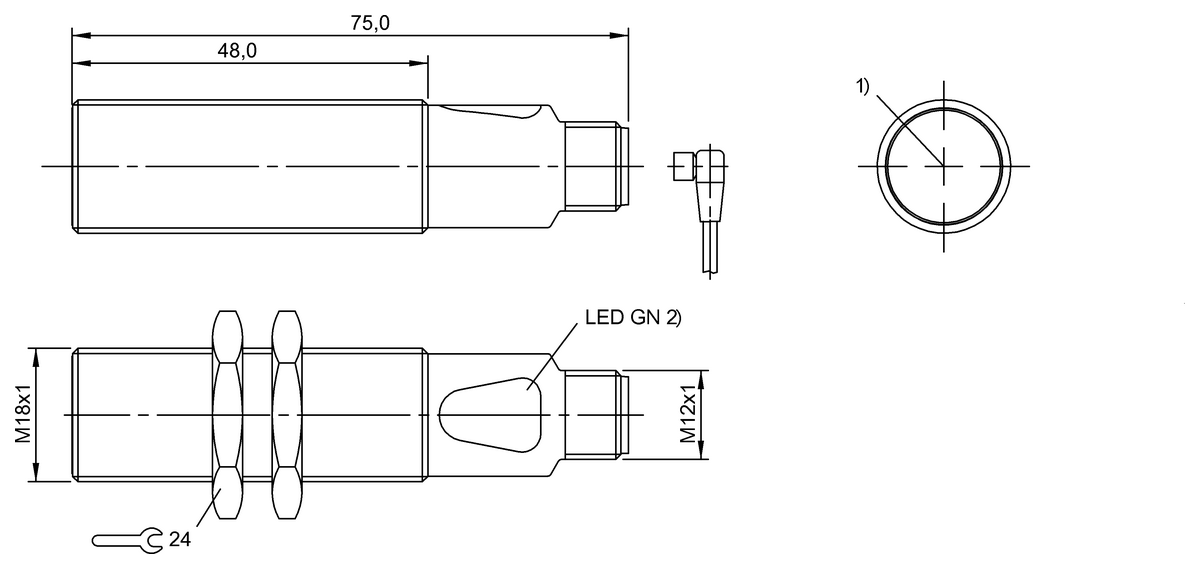 BOS025N - BOS 18M-XT-IS26-S4 (Karşılıklı tip sensörler) - Görsel 2