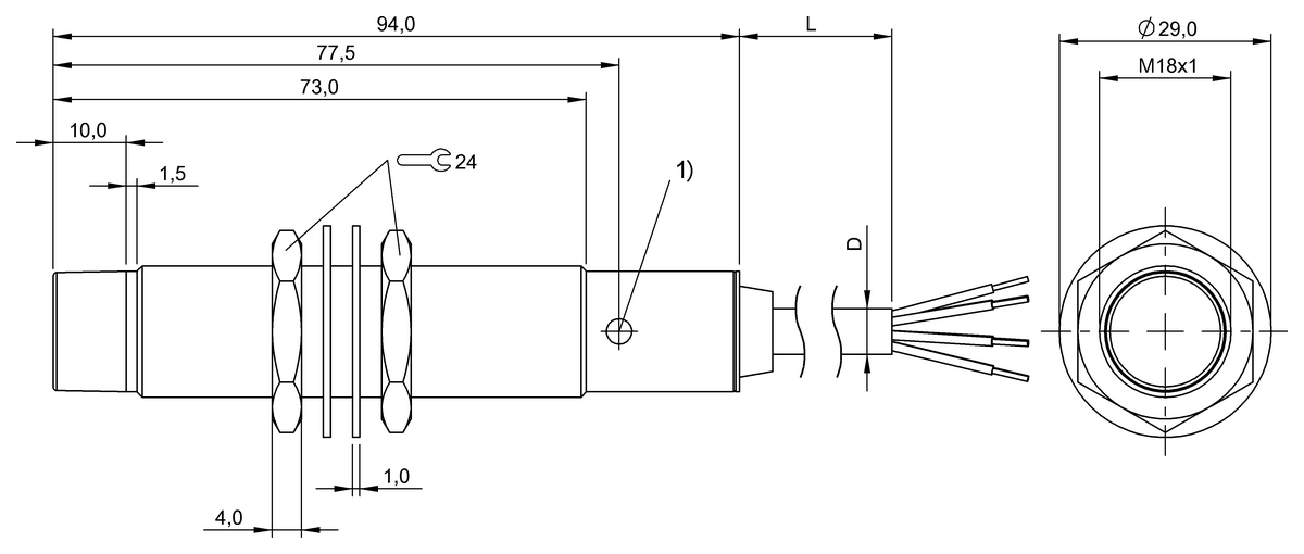 BIC0069 - BIC 1I2-N1A02-M18MN2-EPX07-050 (Sinyal aktarımı için endüktif bağlayıcılar) - Görsel 2