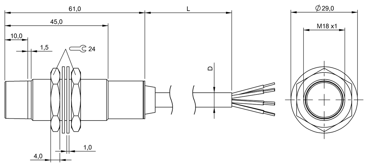 BIC001N - BIC 2I2-P2A02-M18MF2-EPX07-050 (Sinyal aktarımı için endüktif bağlayıcılar) - Görsel 2