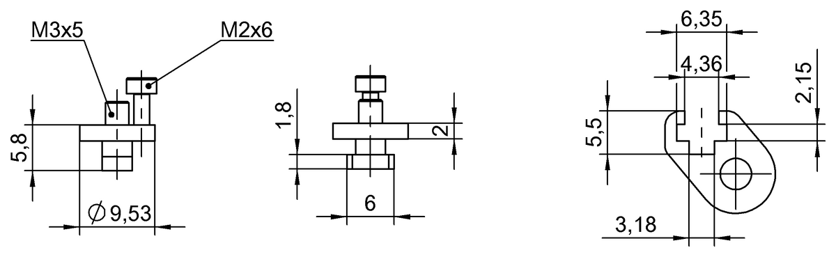 BAM00KC - BMF 103-HW-63 (Manyetik sensörler için montaj braketleri) - Görsel 2