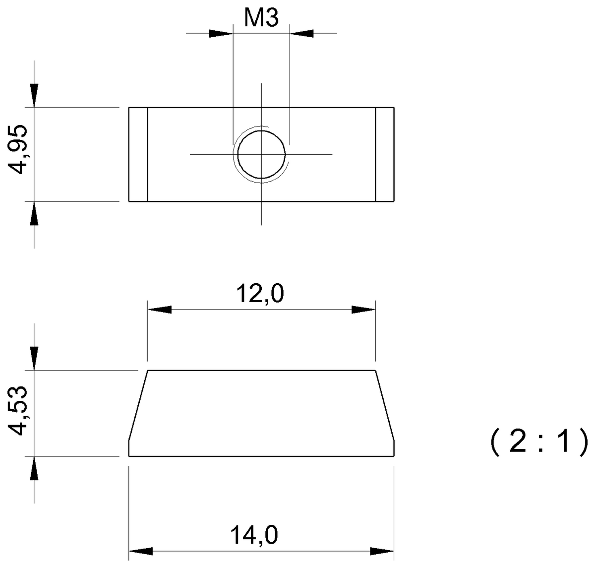 BAM00M1 - BMF 305-HW-38 (Manyetik sensörler için montaj braketleri) - Görsel 2