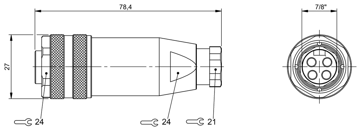 BCC0708 - BCC A334-0000-10-000-71X4A5-000 (Kablo montaj konnektörleri) - Görsel 2