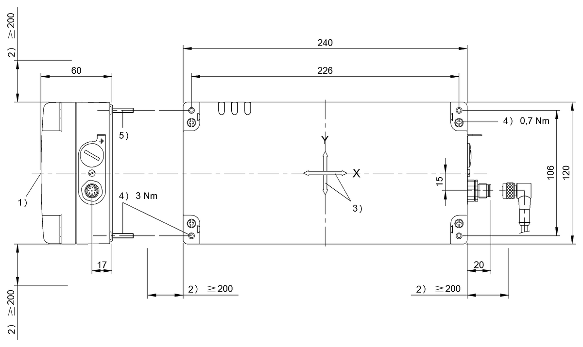 BIS00N6 - BIS M-340-001-S115 (RFID HF okuyucu (13.56 MHz)) - Görsel 2
