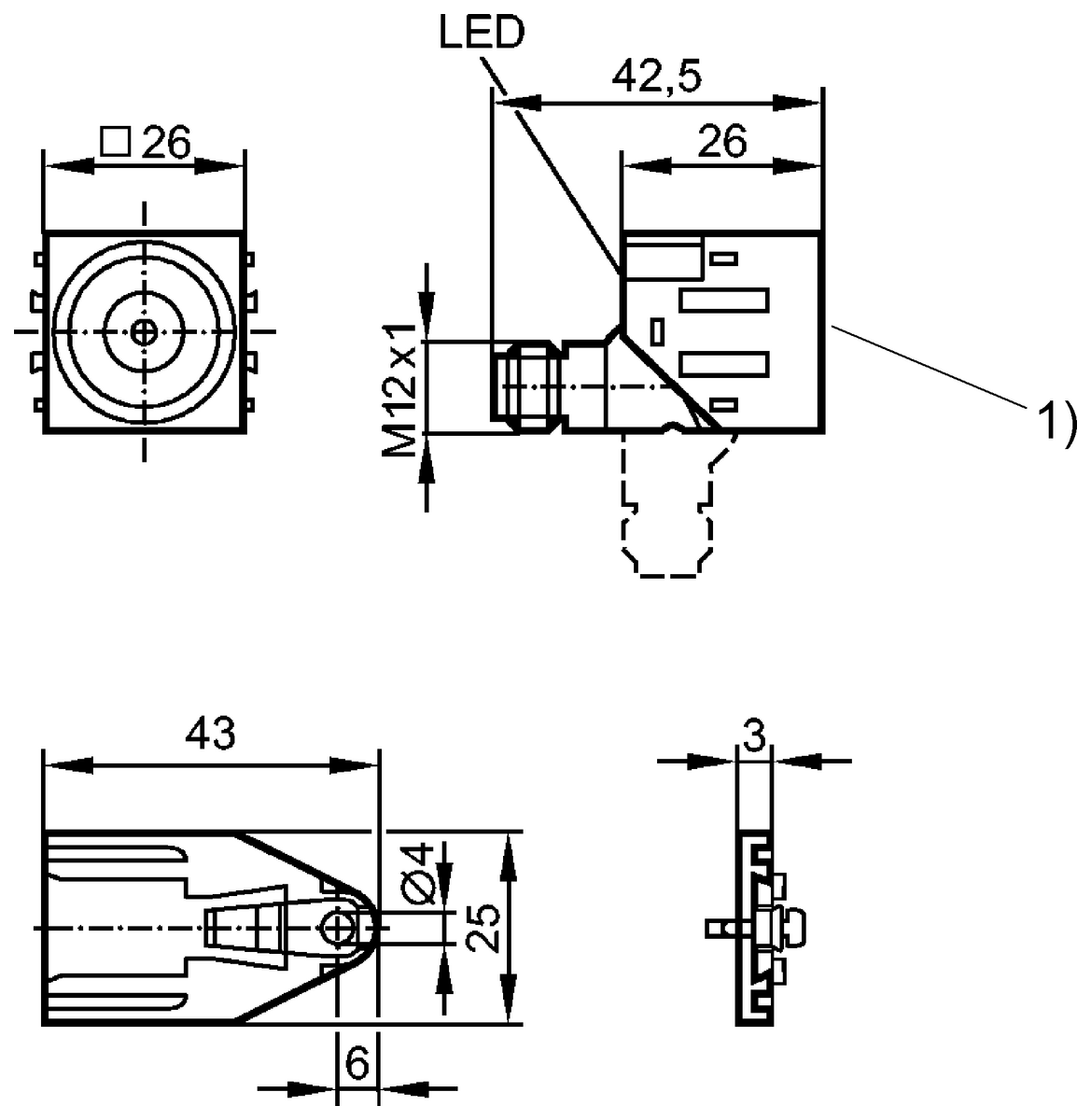 BES030H - BES Z03K-GSS10B-S04U-006 (Endüktif yakınlık anahtarları) - Görsel 2
