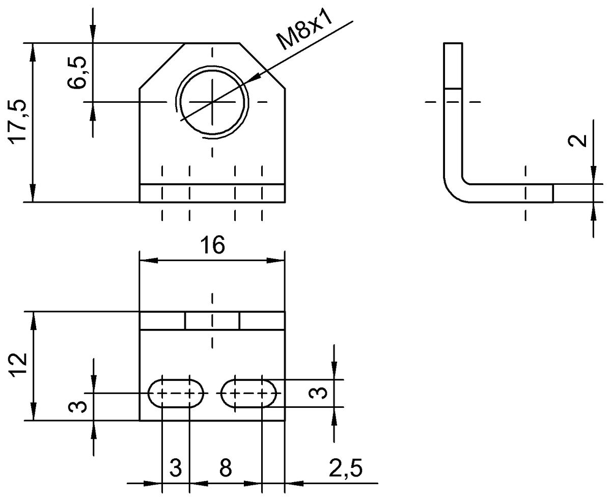 BAM009W - BES 08-HW-4 (Evrensel braketler) - Görsel 2