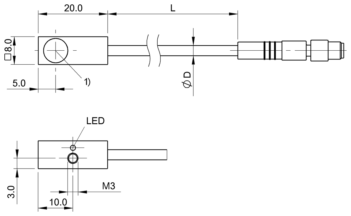 BES041Y - BES Q08MEC-NSC20B-EP00,3-GS26 (Endüktif yakınlık anahtarları) - Görsel 2