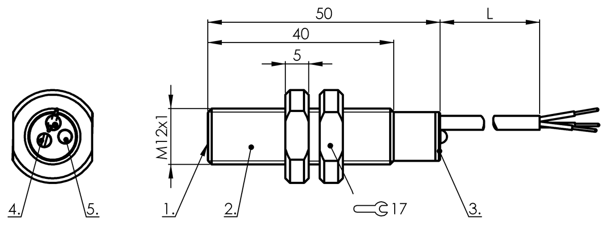 BCS00AU - BCS M12TTG1-PSM40C-ET02 (Nesne algılama için kapasitif yakınlık anahtarları) - Görsel 2