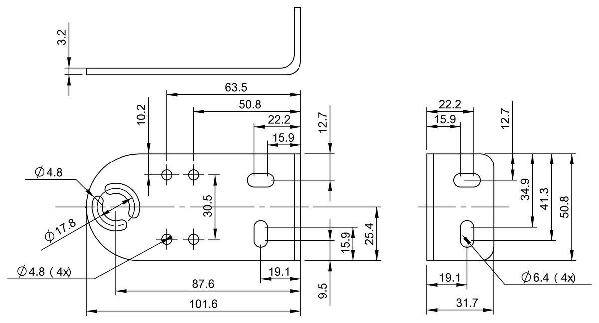 BAM00P4 - BLT 31M-HW-1 (Fotoelektrik sensörler için montaj braketi) - Görsel 2