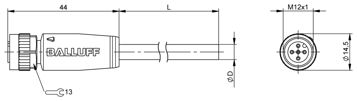 BCC0CZZ - BCC M415-0000-1A-030-VS85N6-100 (Tek uçlu kablo setleri) - Görsel 2