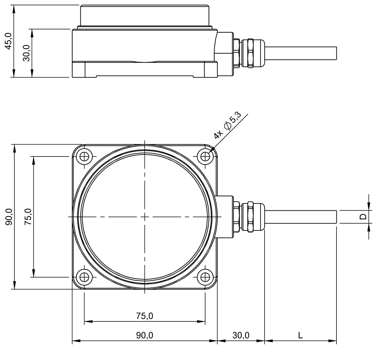 BIC0023 - BIC 2I3-P2A30-Q90AA-GPX0B-050 (Sinyal aktarımı için endüktif bağlayıcılar) - Görsel 2