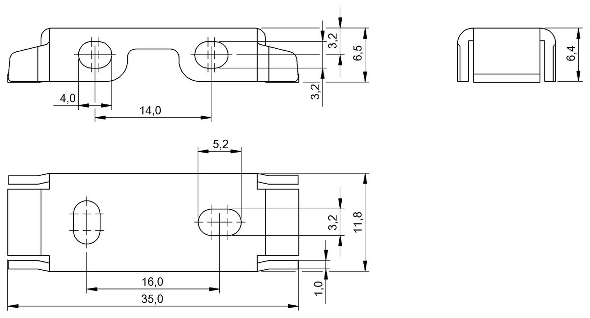 BAM00UJ - BOS 74-HW-1 (Fotoelektrik sensörler için montaj braketi) - Görsel 2