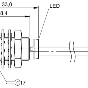 BES0500 - BES M12ME-NSC40B-BV02 (Endüktif yakınlık anahtarları)