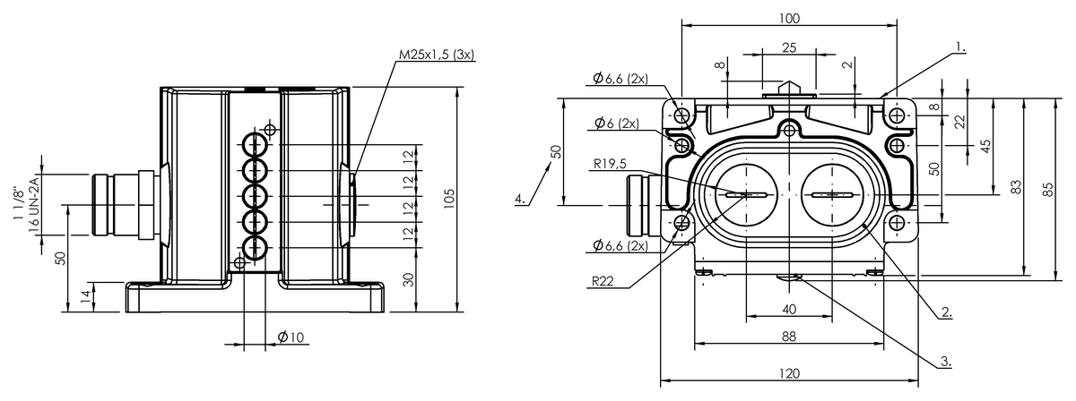 BNS018A - BNS 819-D05-D12-100-10-FD-S90L (Mekanik çok konumlu limit sviçler) - Görsel 2