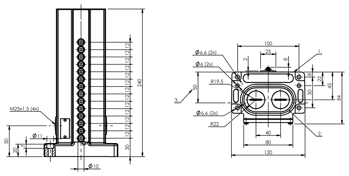 BNS047L - BNS 819-D14-R12-100-10 (Mekanik çok konumlu limit sviçler) - Görsel 2