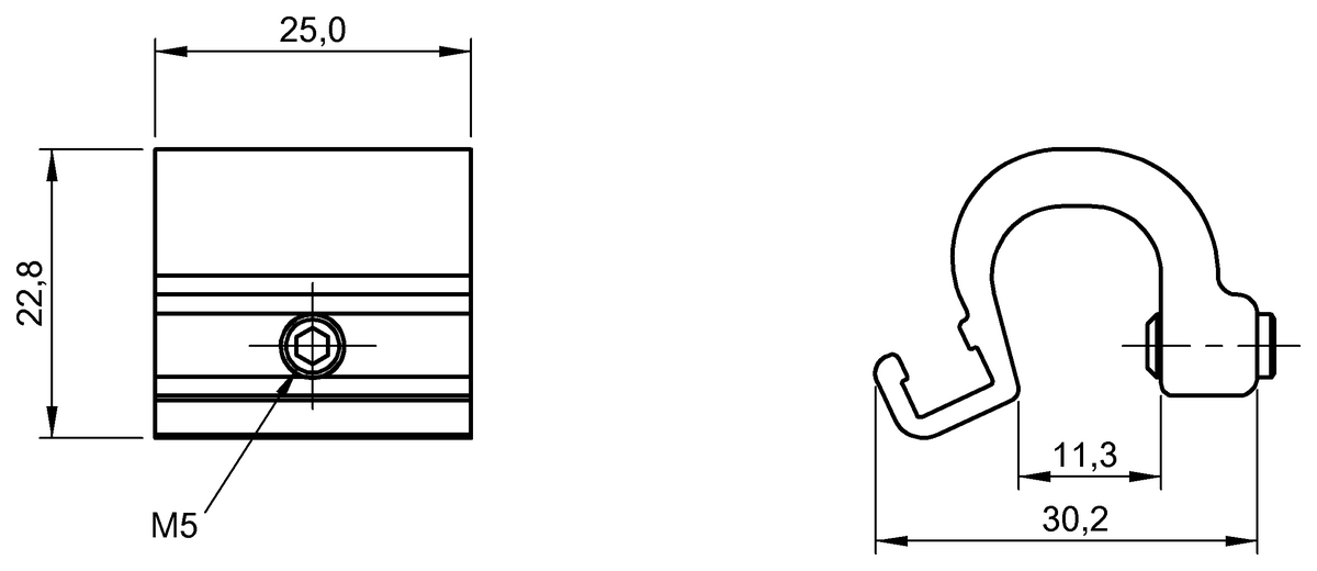 BAM01M9 - BMF 235-HW-109 (Manyetik sensörler için montaj braketleri) - Görsel 2