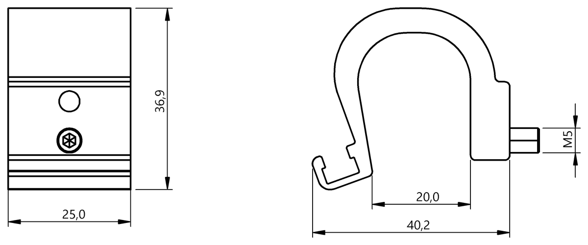 BAM01MC - BMF 235-HW-111 (Manyetik sensörler için montaj braketleri) - Görsel 2