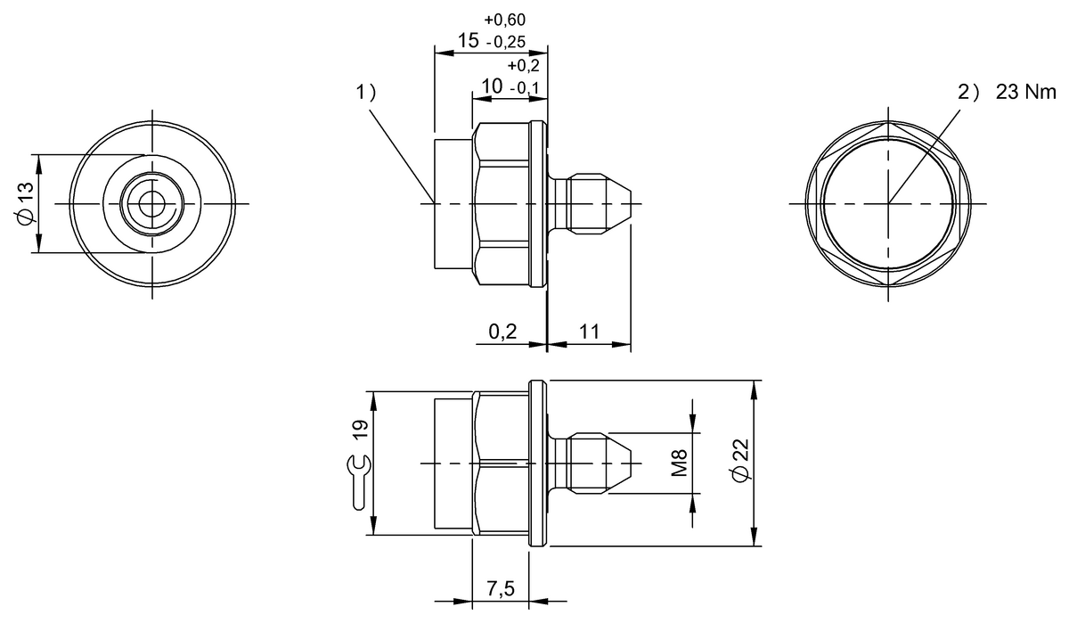 BIS013A - BIS M-142-15/A-M8-GY (RFID HF etiketleri (13.56 MHz)) - Görsel 2