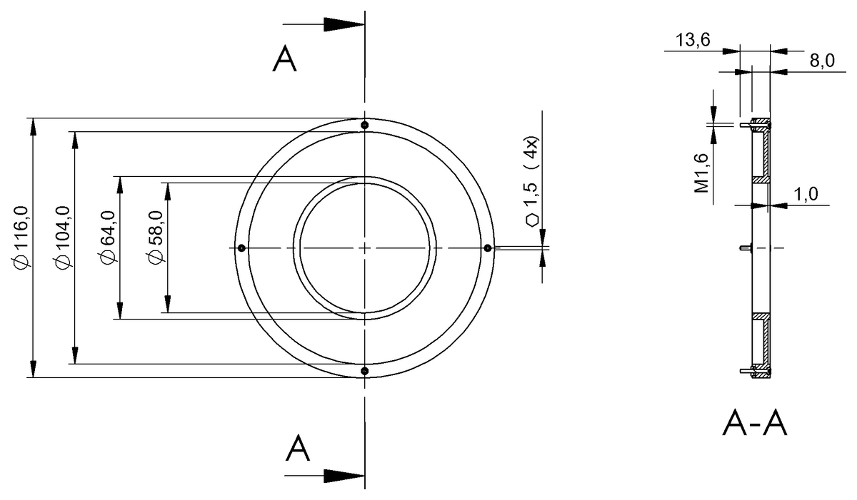 BAM01A7 - BAM OF-VS-001-D-RX100 (Optik: Açıklıklar, mercekler, saptırıcılar) - Görsel 2