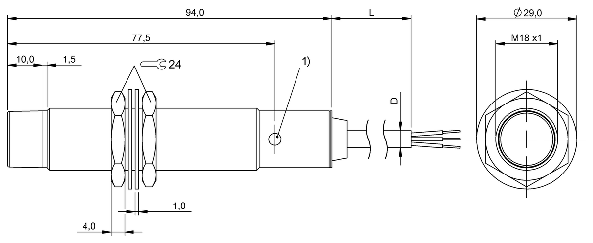 BIC0047 - BIC 1I0-C1A02-M18MN2-BPX03-050 (Sinyal aktarımı için endüktif bağlayıcılar) - Görsel 2