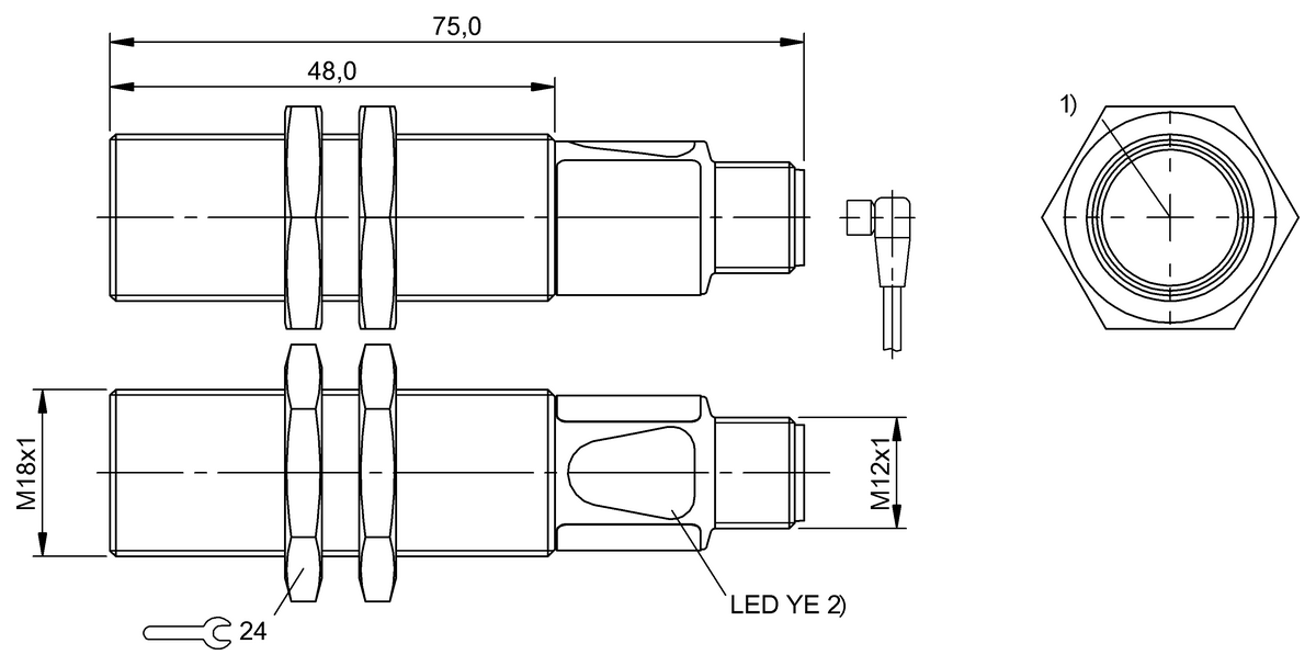 BOS01FE - BOS 18M-PS-RE23-S4 (Karşılıklı tip sensörler) - Görsel 2