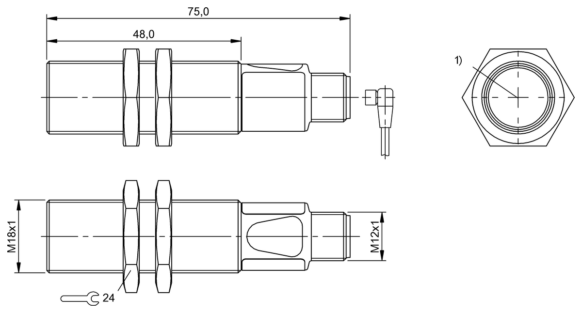 BOS01FH - BOS 18M-X-RS23-S4 (Karşılıklı tip sensörler) - Görsel 2