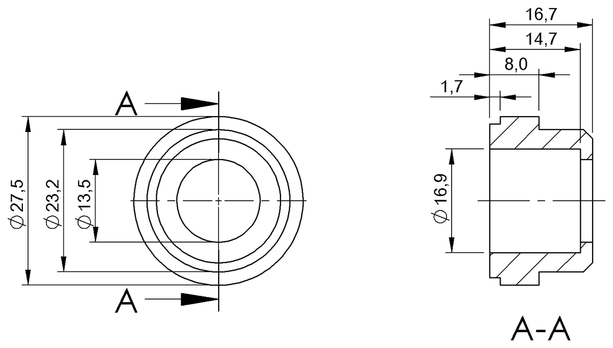 BAM00NM - ADAPTER BFO 30-A1 (Fiber optik sensörler) - Görsel 2